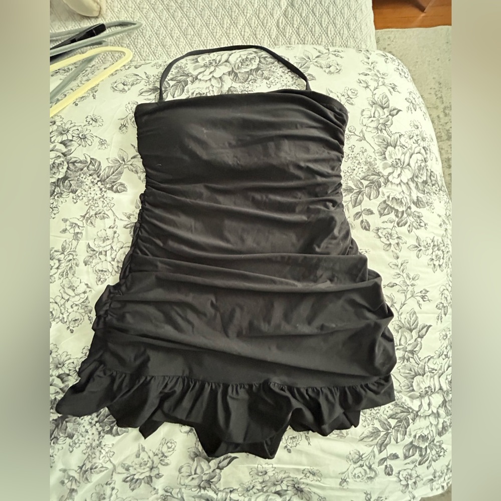 J. Crew Black Halter Dress